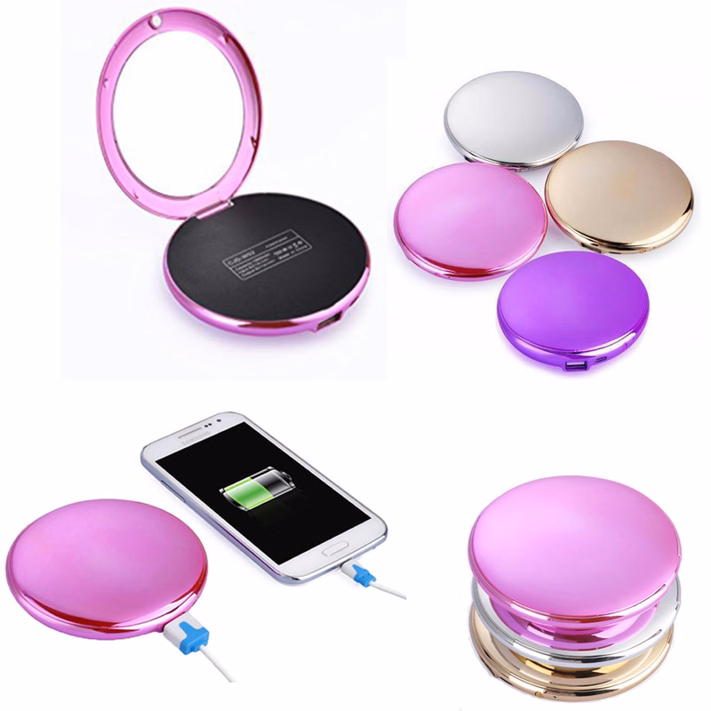 Multi function Fashion Mirror Mobile Charger Super Slim Power Bank