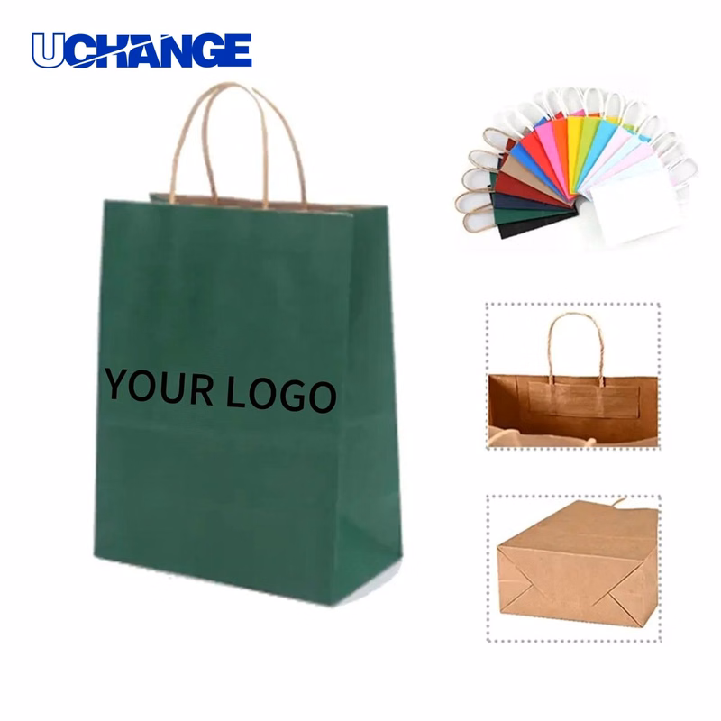 Recyclable Kraft Bag Packaging with Handles