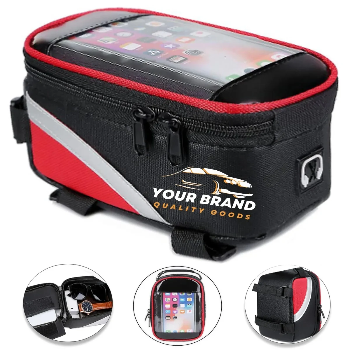 Waterproof Oxford Cloth Touch Screen Bicycle Handlebar Bag 1