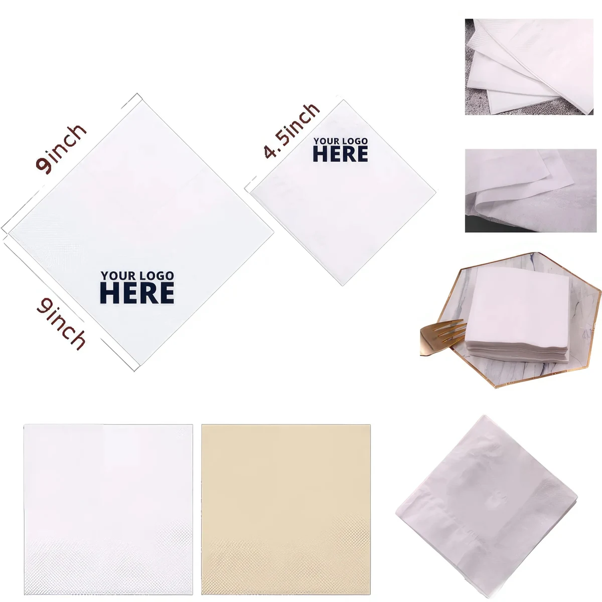 Custom Advertising Tissue Napkins 1