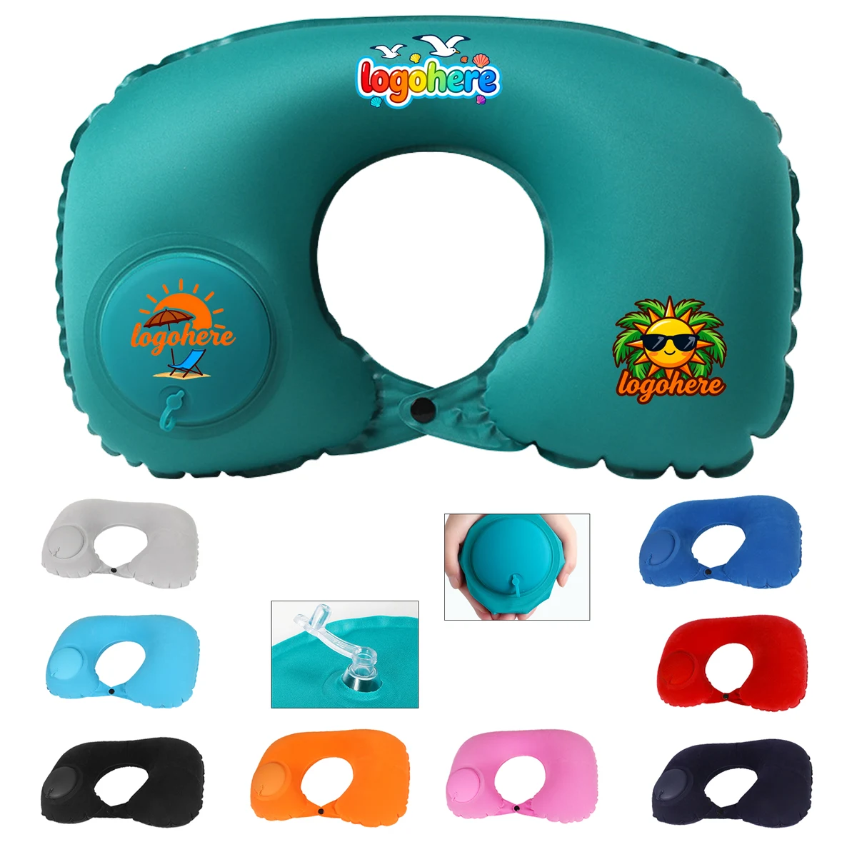 Inflatable Travel Pillow Compact 1