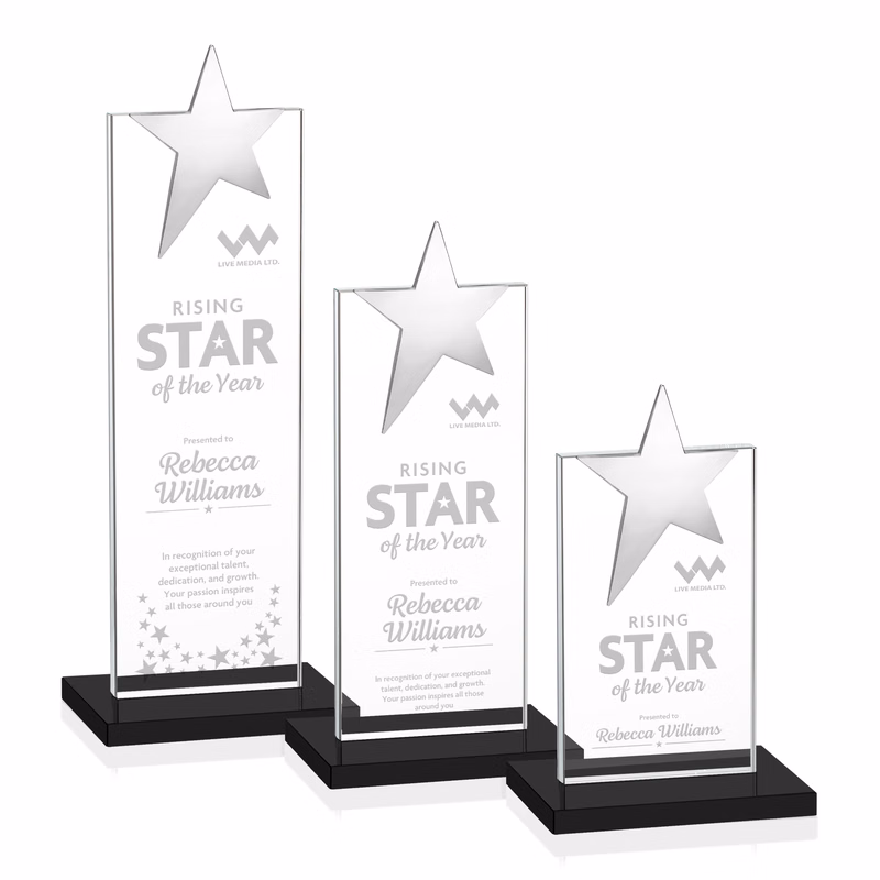 Bryanston Chrome Star Award - Black