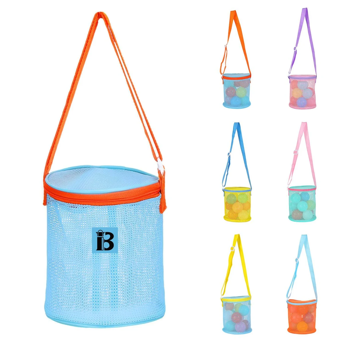 Kids Nylon Mesh Beach Toy Storage Bag 1