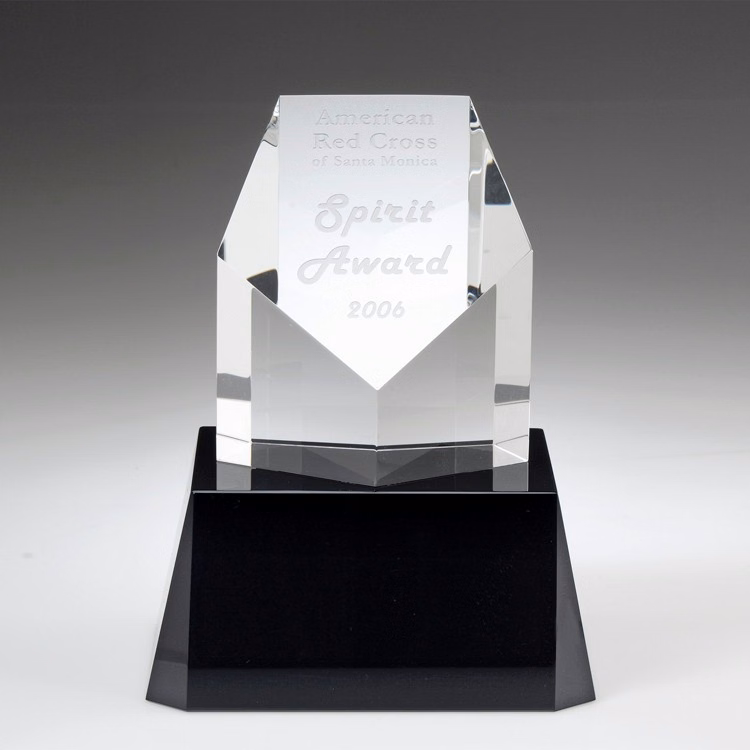 3" Crystal Award-Pentagon_D152CA