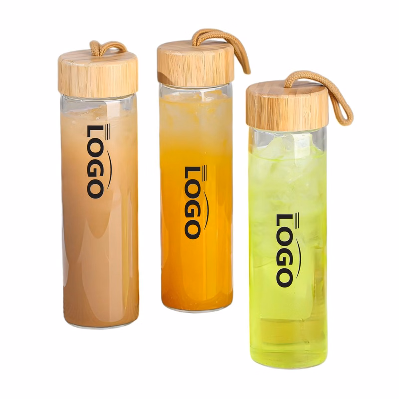 Premium 18 Ounce High-Borosilicate Eco Tumbler with Wooden Cap
