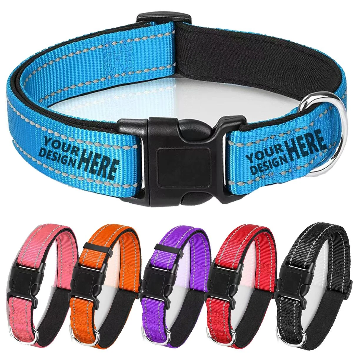 Reflective Adjustable Nylon Pet Collar 1