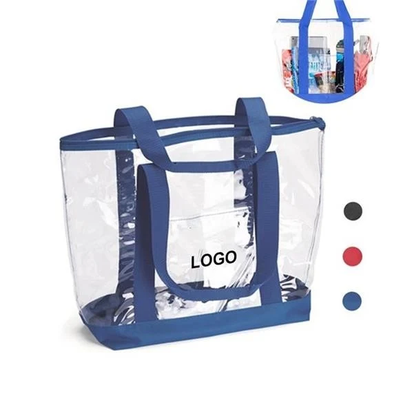 Clear PVC Or Transparent Beach Tote Bag 1
