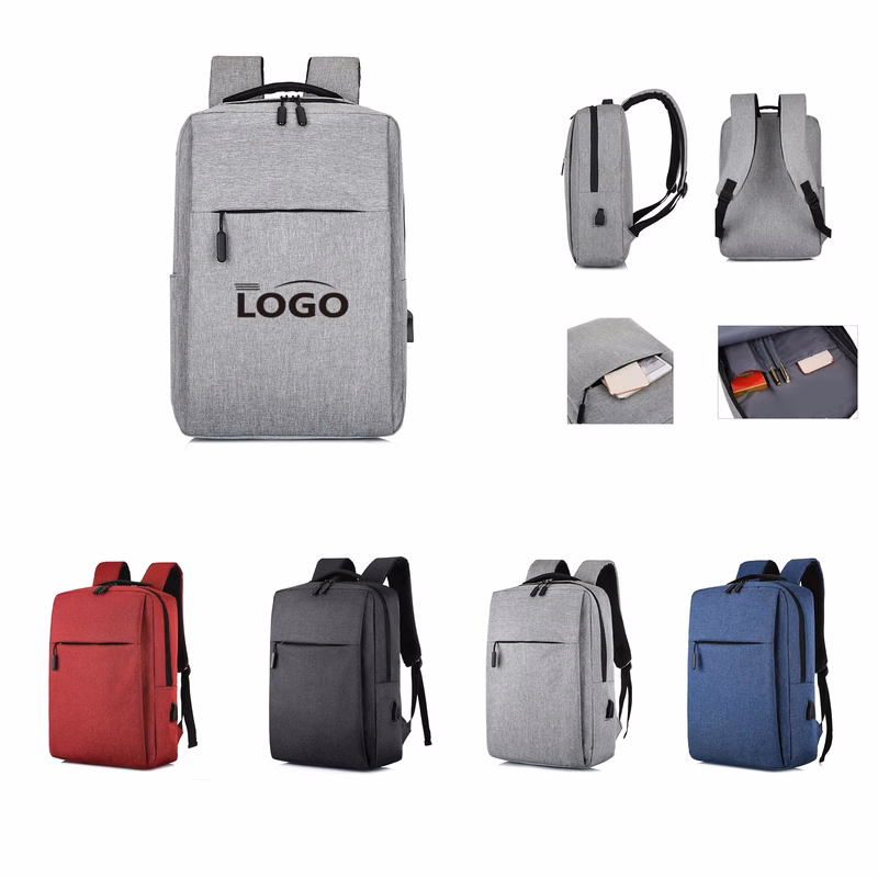 Laptop Business Backpack With USB Charging Port MOQ 30