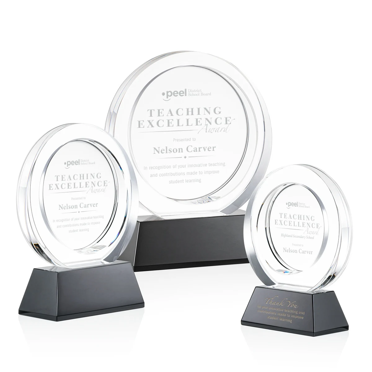 Templeton Award on Base - Black 1