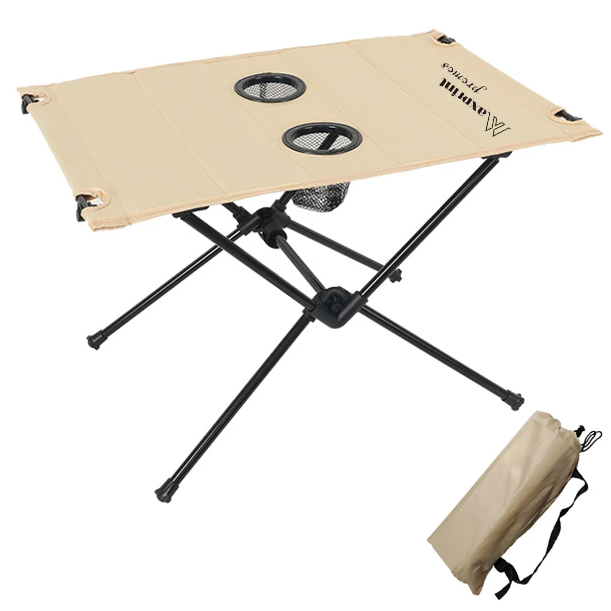 Portable Camping Table with 2 Cup Holders 1