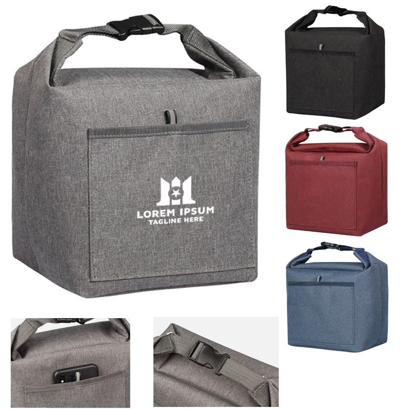 Oxford Cloth & PEVA Leakproof Cooler Tote with Front Pocket 1