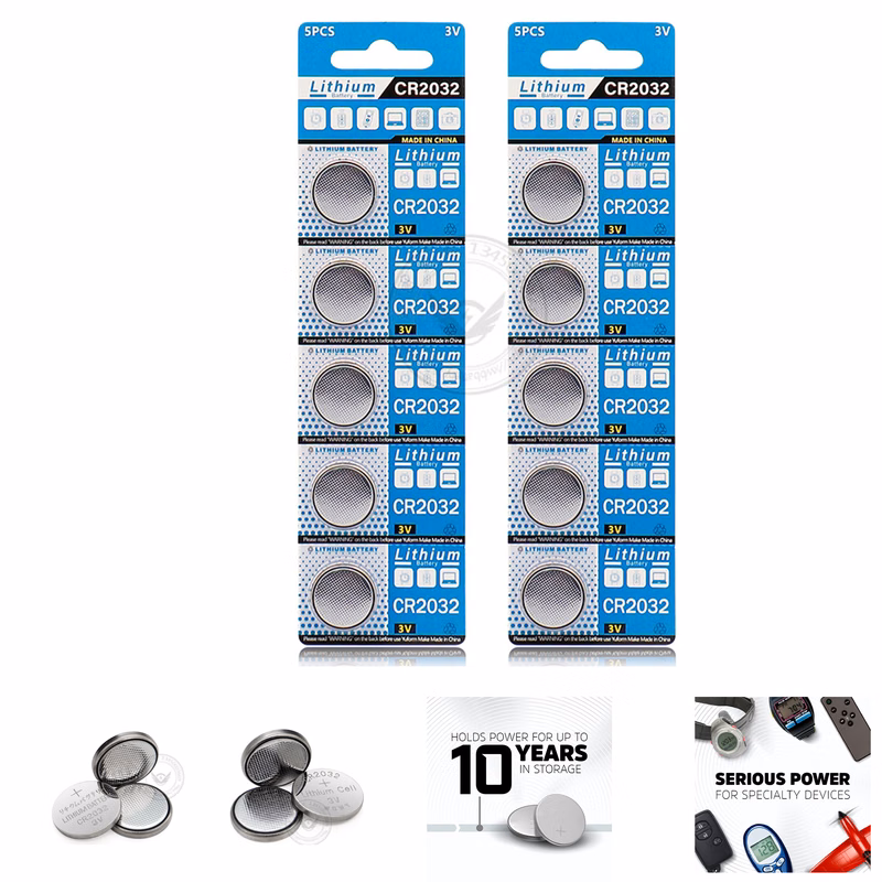 CR2032 Batteries, 3V Lithium Coin Cell 2032 (5 Count)