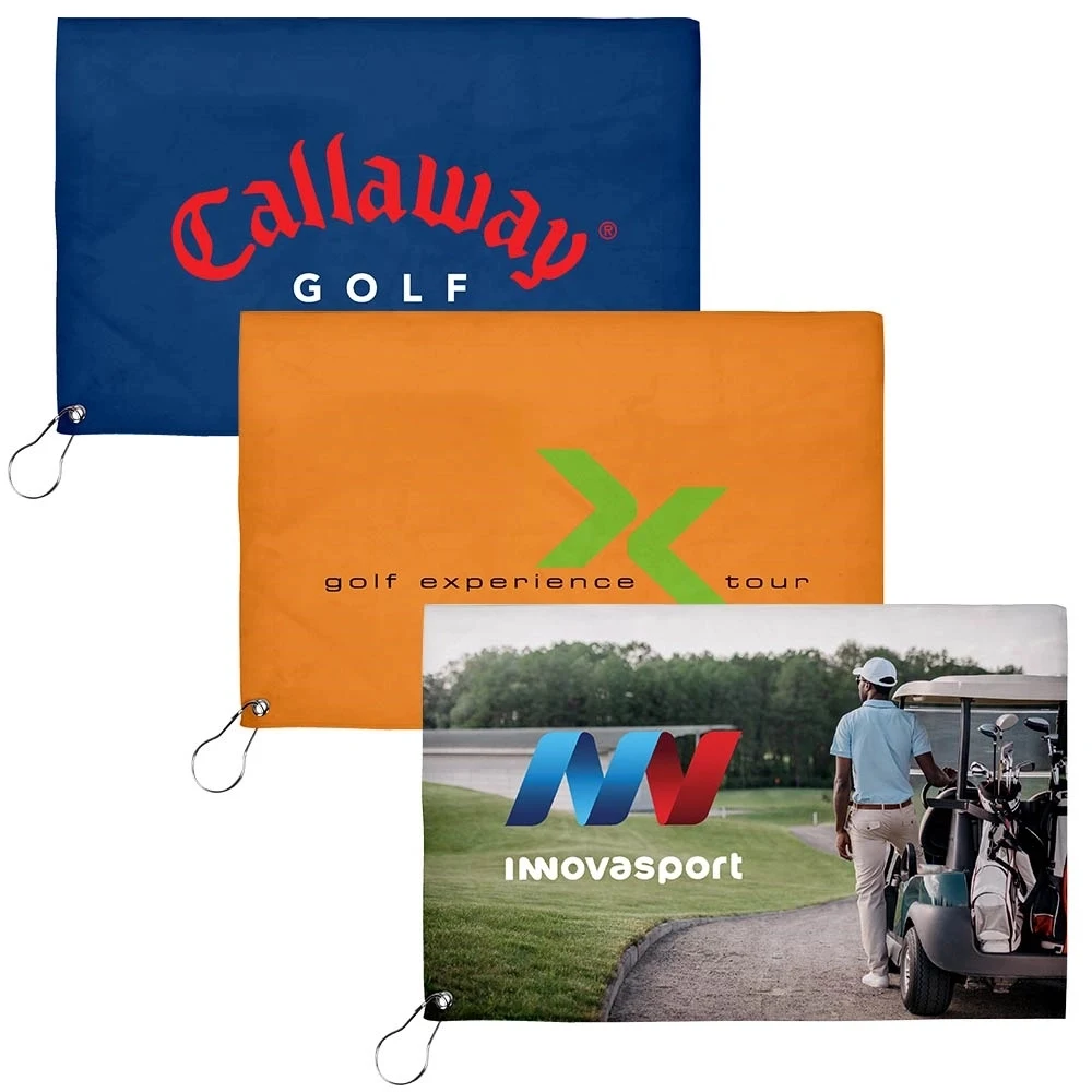 17x11 Sublimated Golf Towel - 200GSM 1