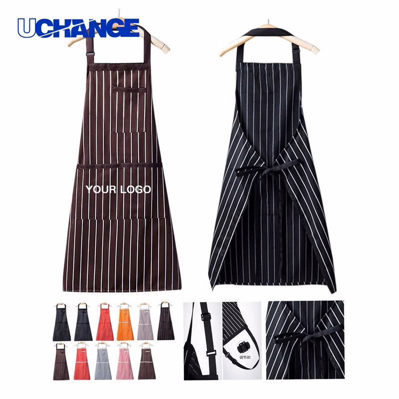 Polyester Cotton Blend Apron with Storage for Work Use