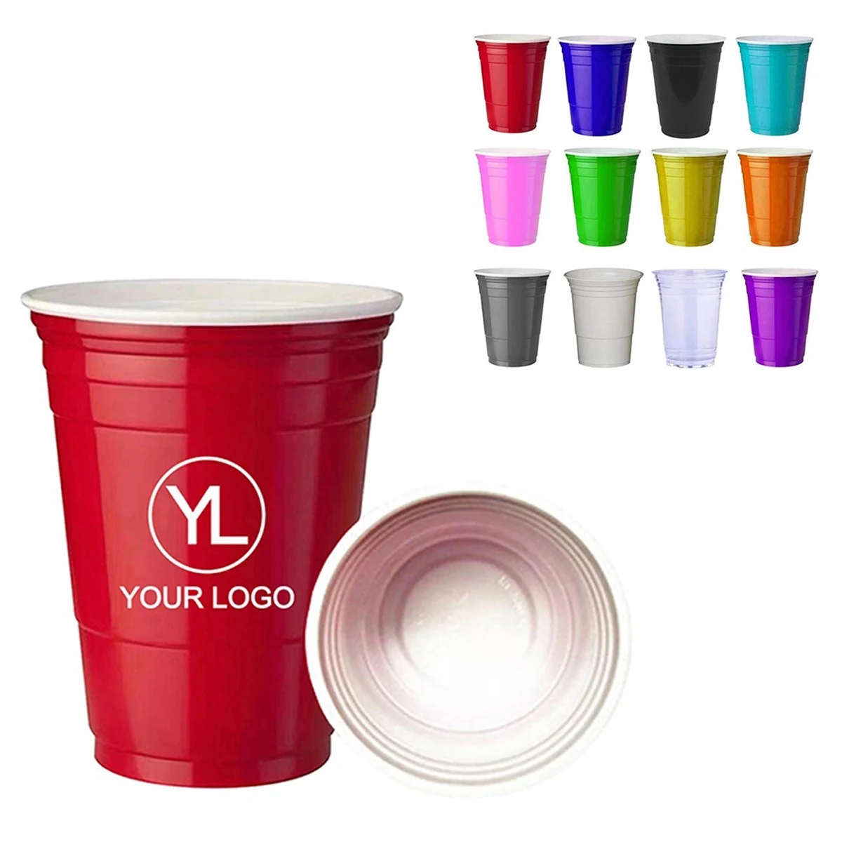 16 oz. Disposable Plastic Double Wall Party Cup 1
