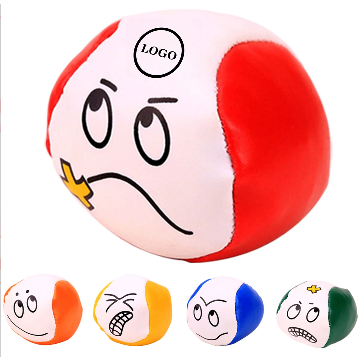 Emoji Face Sandbag Toy Set 1