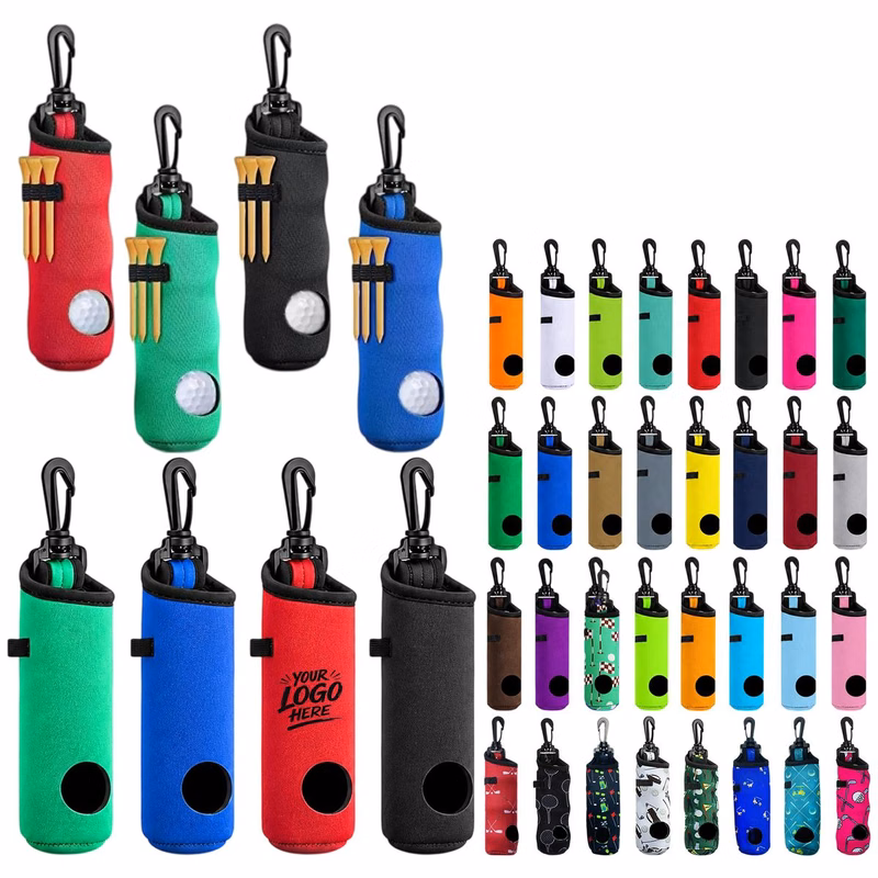 Neoprene Golf Ball Holder With Carrying Clip