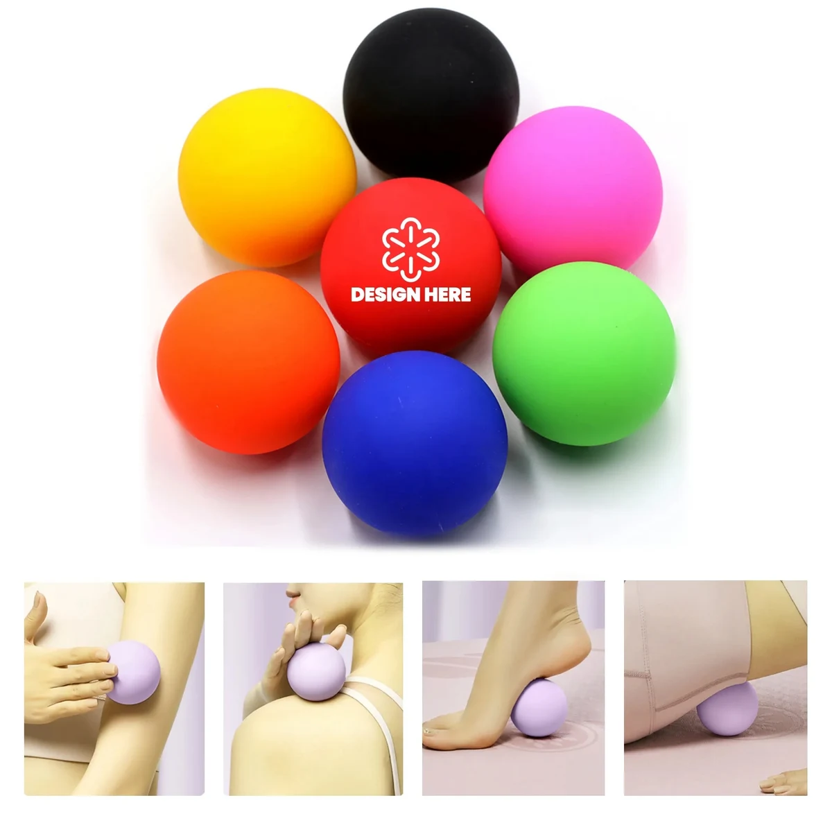 Silicone Yoga Massage Fitness Ball 1