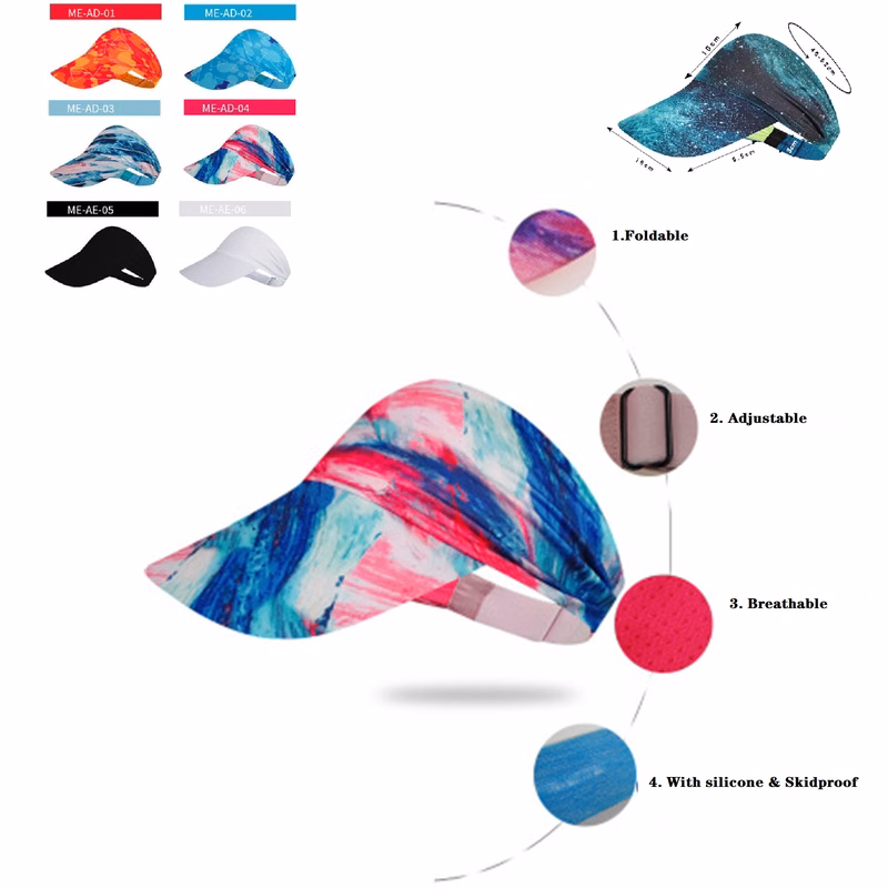 Foldable Sport Sun Visor Cap For Men Women Adults Kids