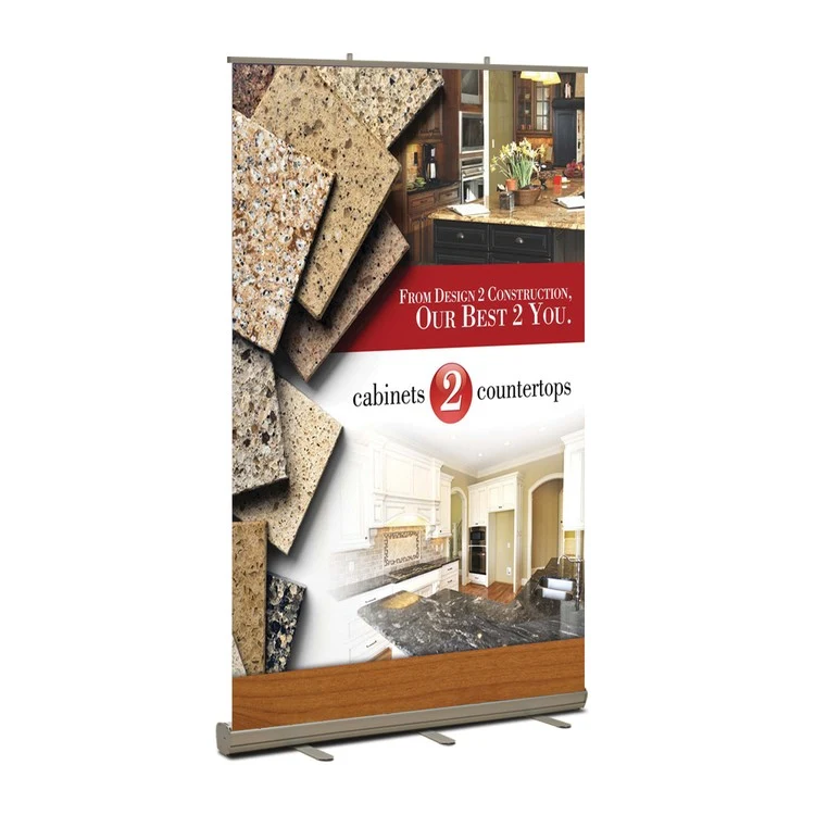 Standard Retractable Banner Stand Kit, Fabric, 48" x 80" 1