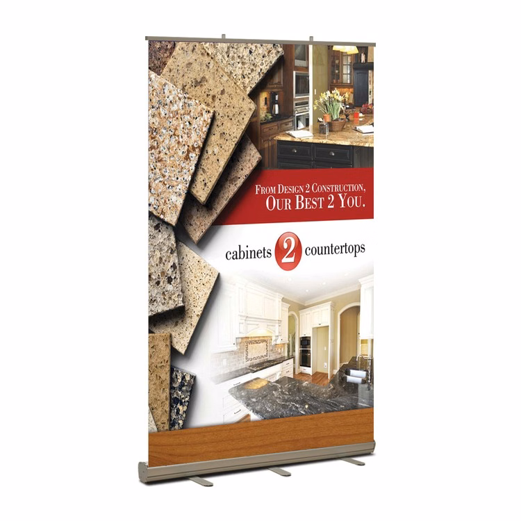 Standard Retractable Banner Stand Kit, Fabric, 48" x 80"