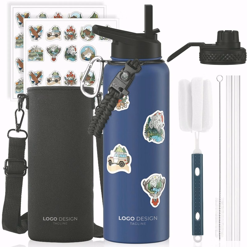 40oz Insulated Water Bottle (Cold for 48 Hrs),BPA Free&Leak Proof,Stainless Steel Water Flask