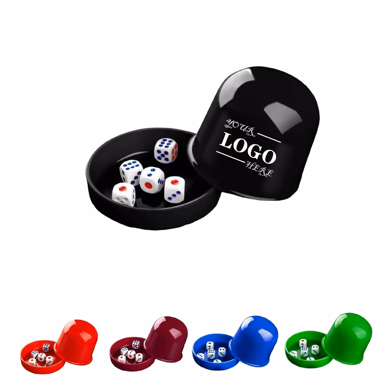 MOQ 10 pcs Gambling Dice Cup with Base