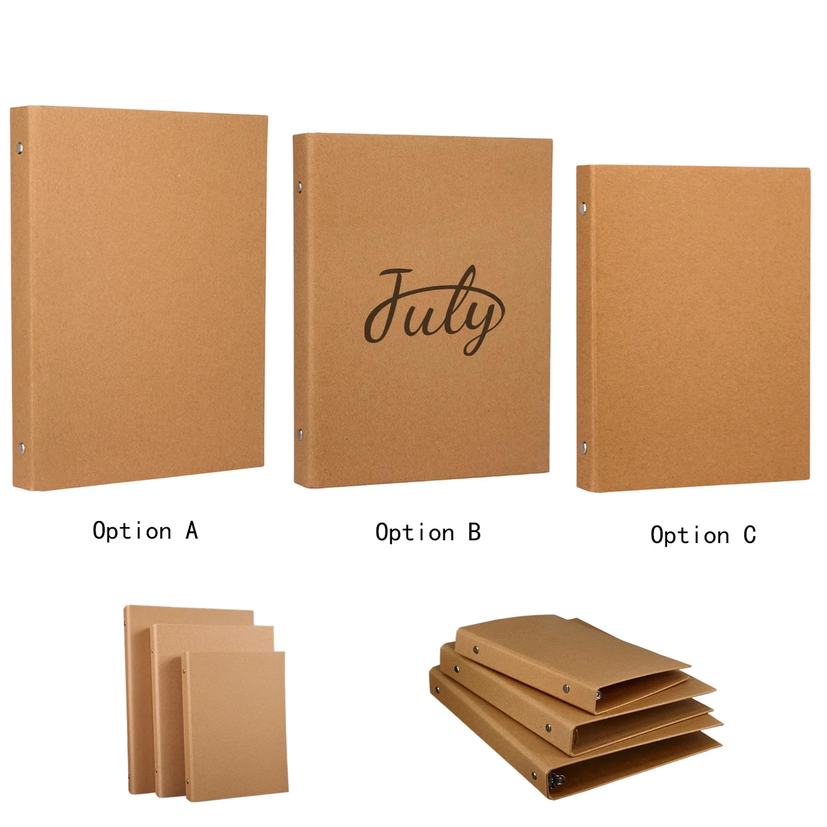 A4 Kraft Paper Looseleaf Binder 1