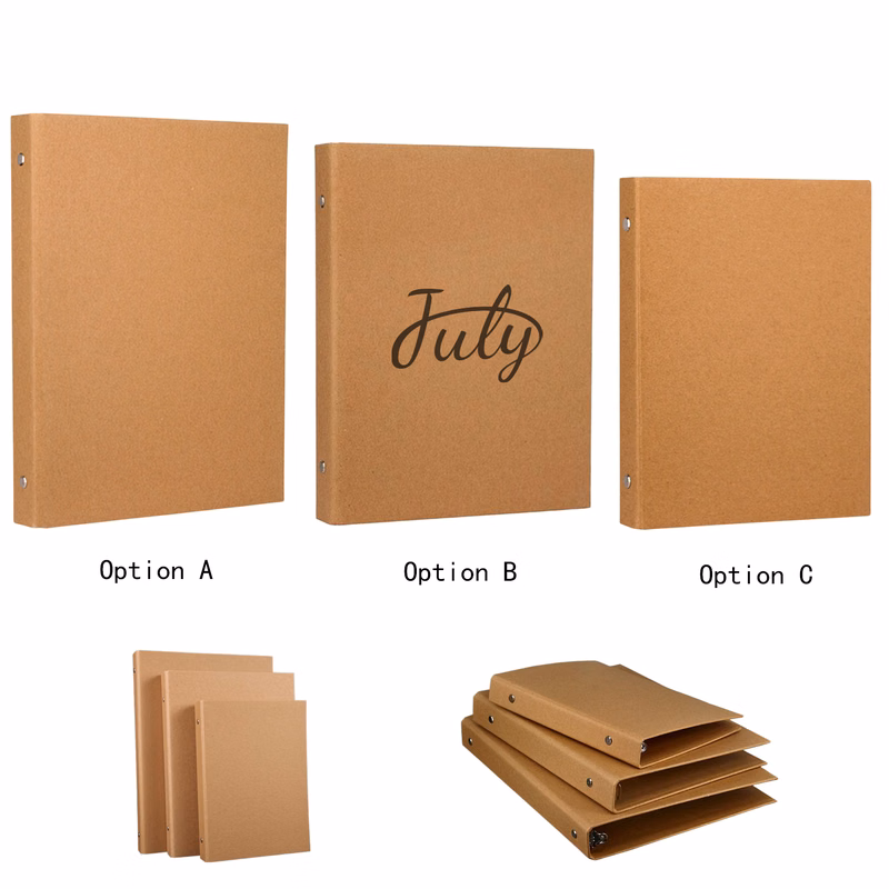 A4 Kraft Paper Looseleaf Binder