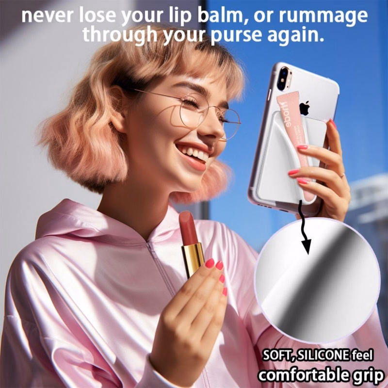 Silicone Lipstick Phone Holder (Magnetic)