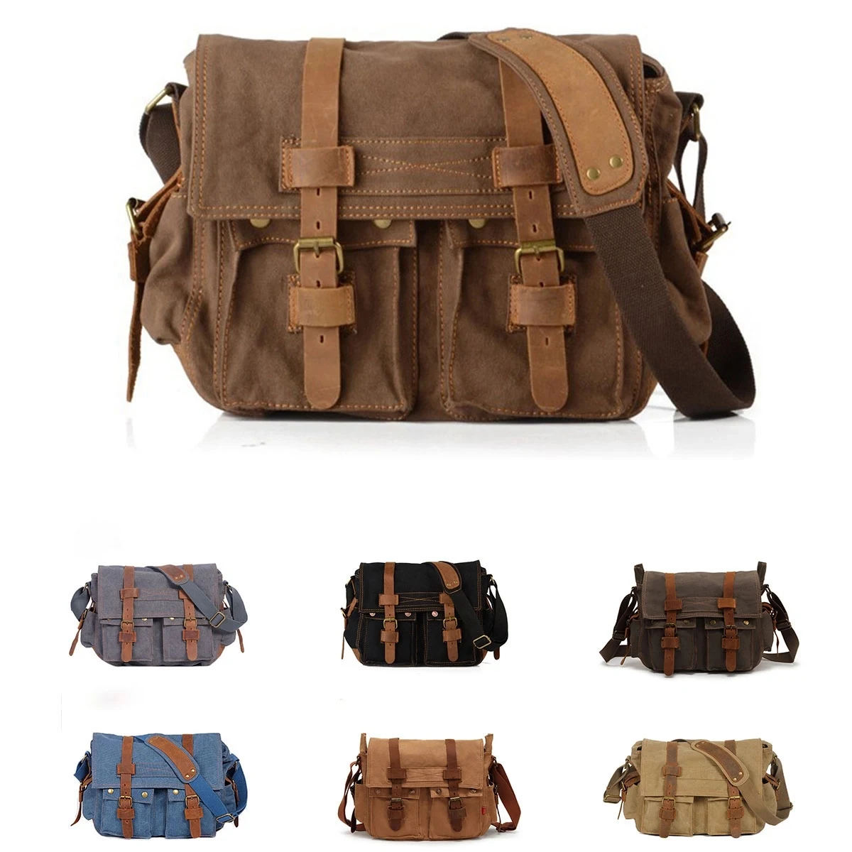 Canvas Messenger Bag Travel Bag 1