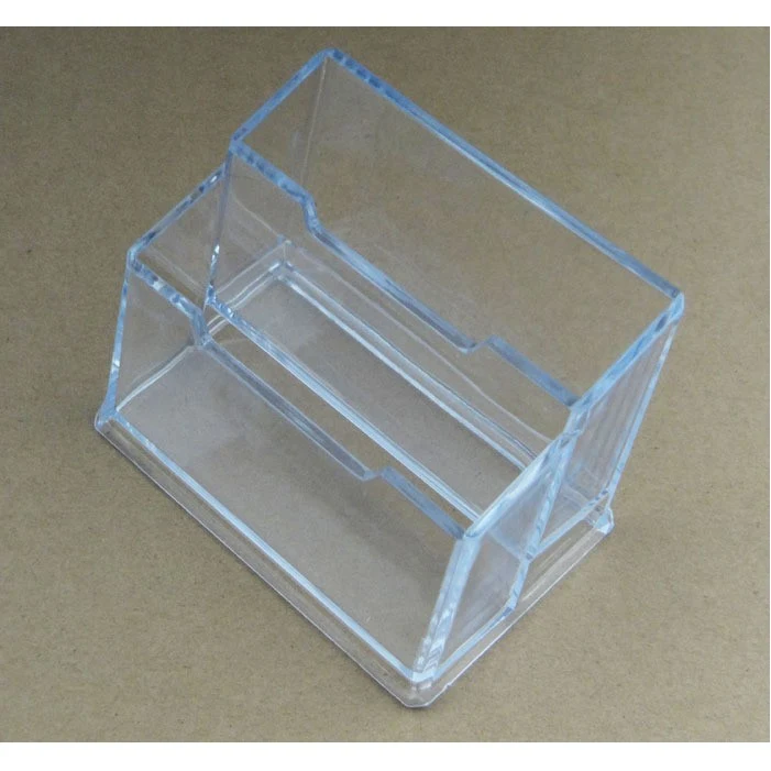 2 Tier Premium Acrylic Clear Business Card Holder 1