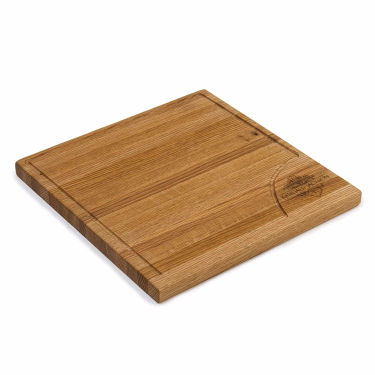 Oak Edge Grain Board with Drip Groove - 11 x 11 x 0.8