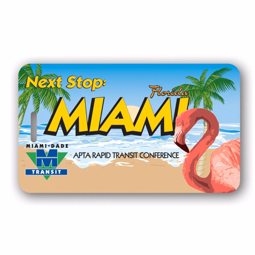 Full Color Write On Tag w/ Flexible Plastic Loop Strap (Rectangle 2.625"x4.5")