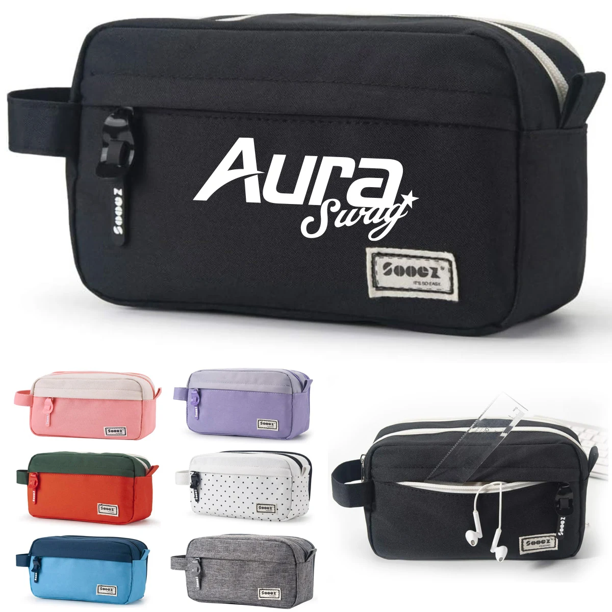 2.5L Cosmetic Organizer Bag W/ Zipper Closure 1