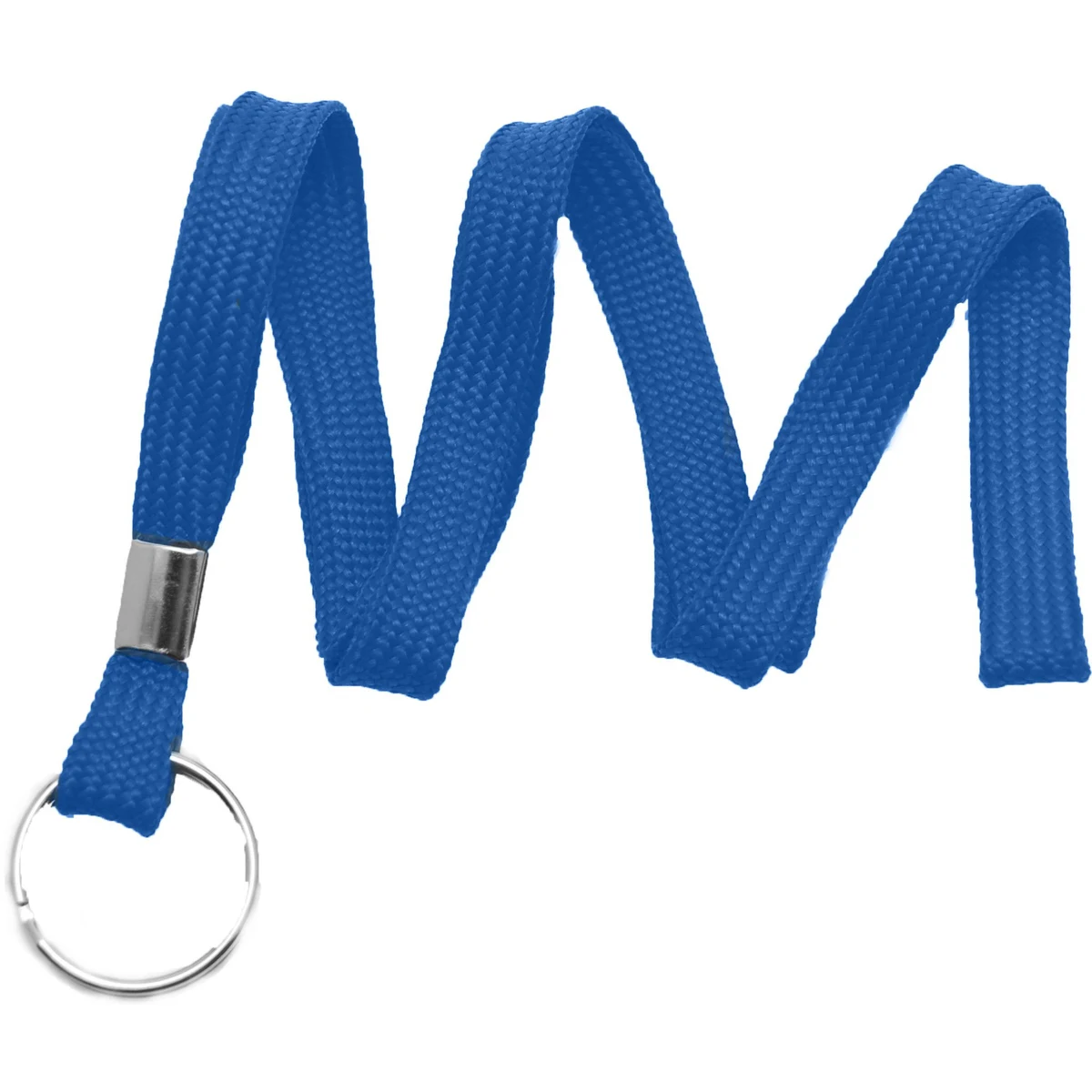 3/8" Blank Lanyard w/Split Ring (Royal Blue) 1