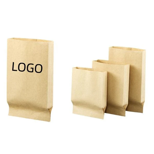 Natural Kraft Paper Food Bag (5 1/2" W x 7 7/8" H x 1 9/16" G) 1