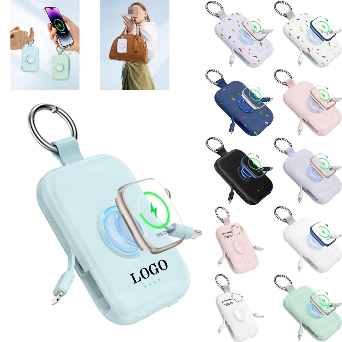 5000mAh Built in Cable Power Bank 1