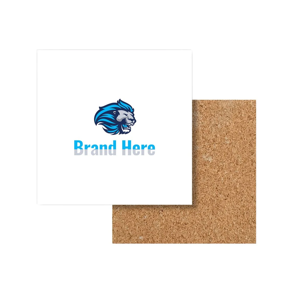 Ceramic Drink Coaster with Cork Base 1