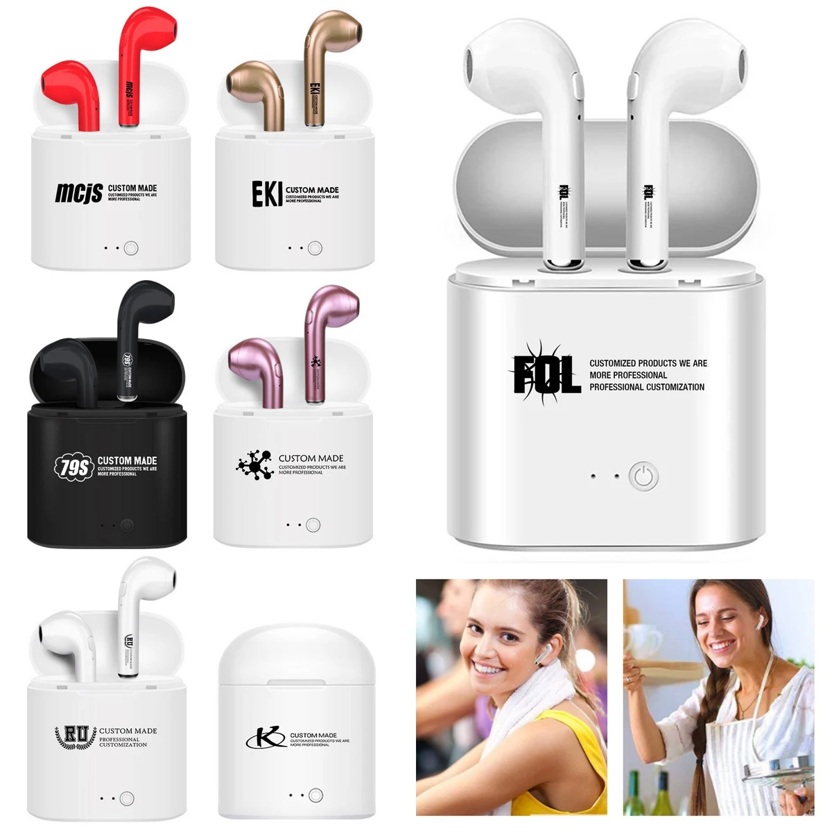Remote Earbuds with Charger Case Box 1