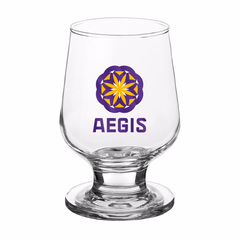12 oz. Elytra Water Goblet Glass (2 Color Imprint)