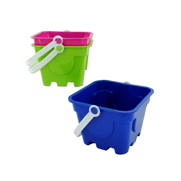 Beach Pails - Square Mold Handle Assorted 1
