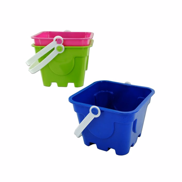 Beach Pails - Square Mold Handle Assorted