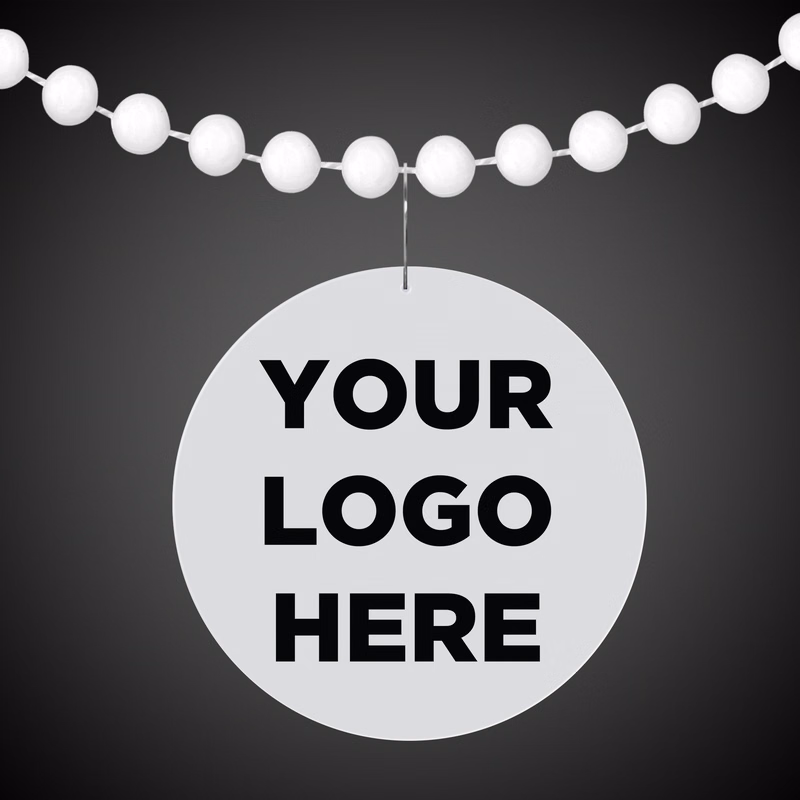 White 2 1/2" Medallion Badge(Digi Print)