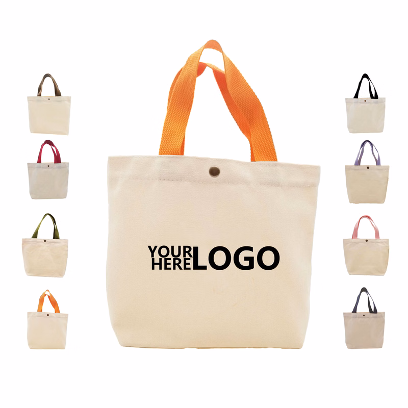 Color-Block 12oz Canvas Tote