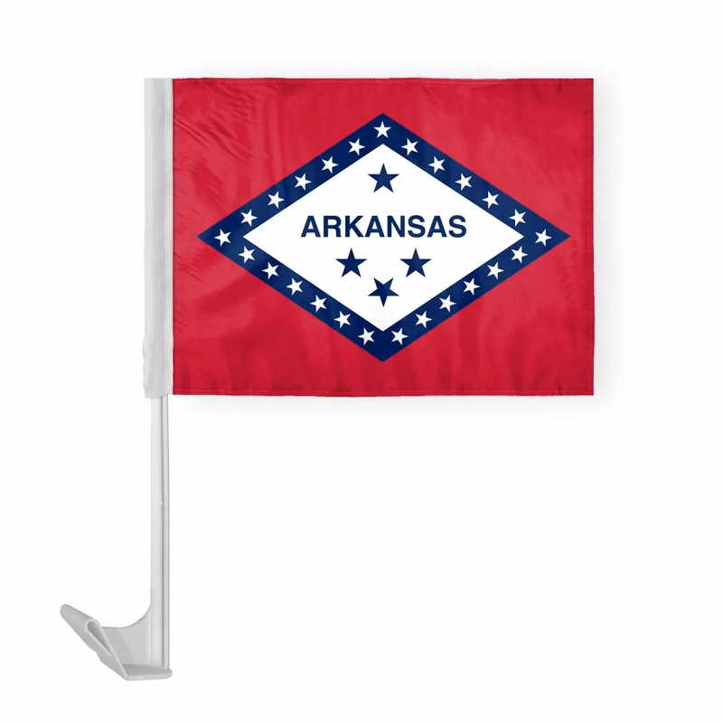 12"x16" & 10.5"x15" Arkansas Car Flags
