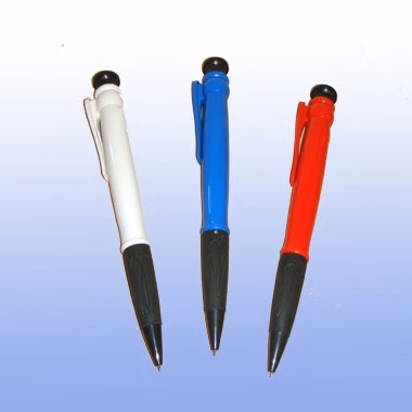 JUMBO PLASTIC BALL PEN IN 3 ASSORTED COLORS
