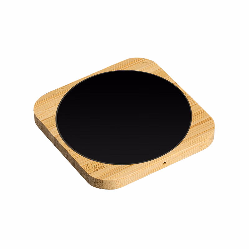 Naperville Light-up Bamboo Wireless Charger Square 15W