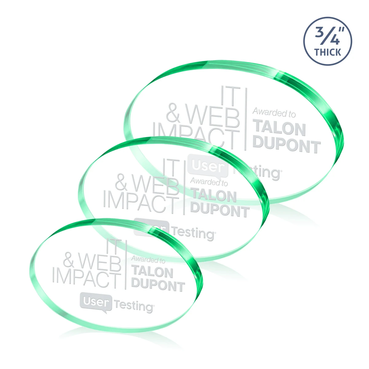 Baldus Oval Award - Emerald 1