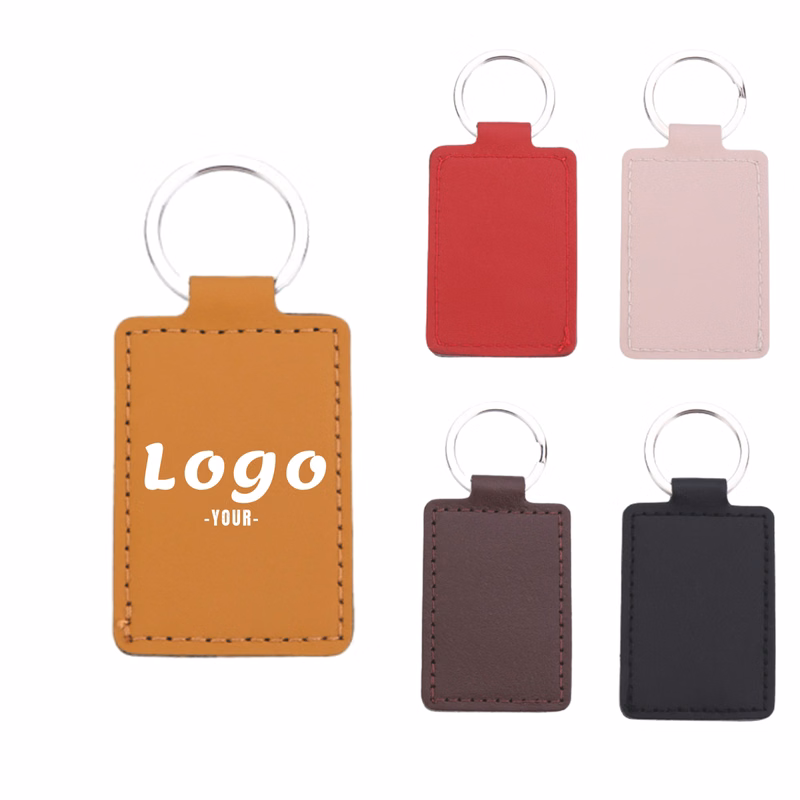 PU Leather Access Card Keychain